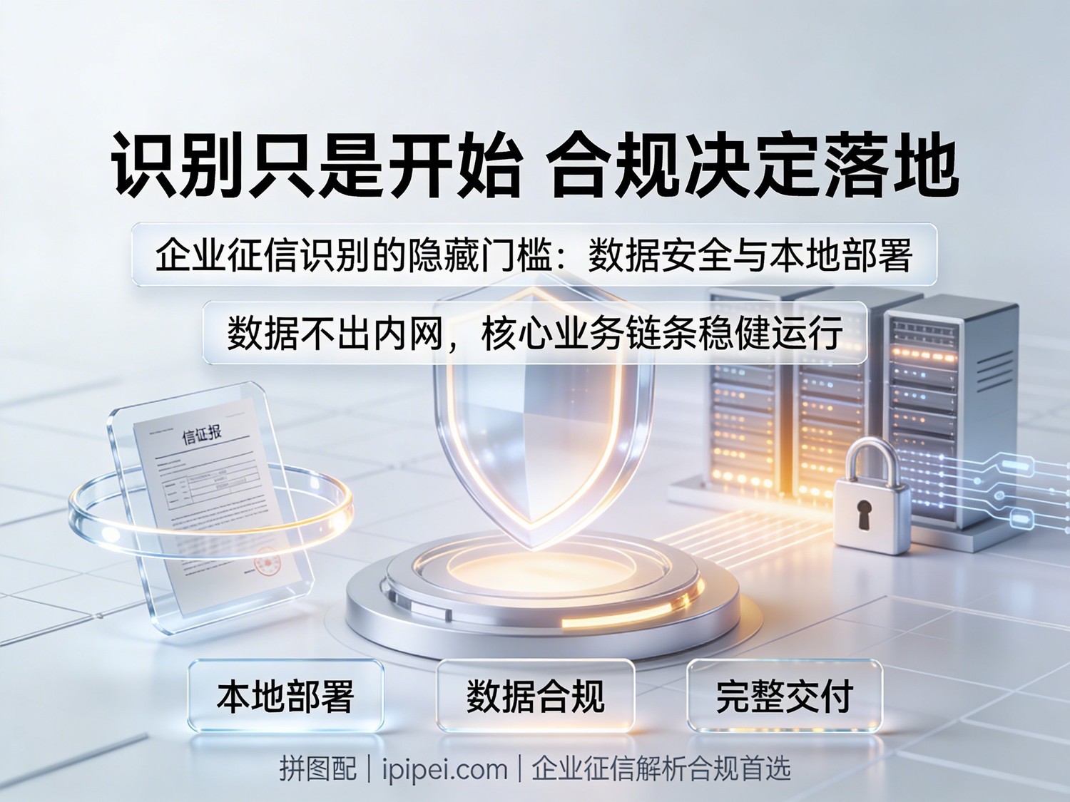 企业征信报告碎片化信息示意 — 字段归一化与结构化组装